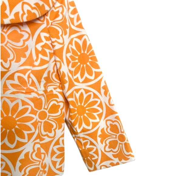 Lisa Spagnolii Short  3/4 Sleeve Orange Jacket Size S - Picture 6 of 16